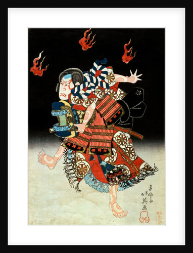 Nakamura Shikan II as Tadanobu by Shunbaisai Hokuei