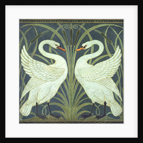 Swan, Rush and Iris by Walter Crane