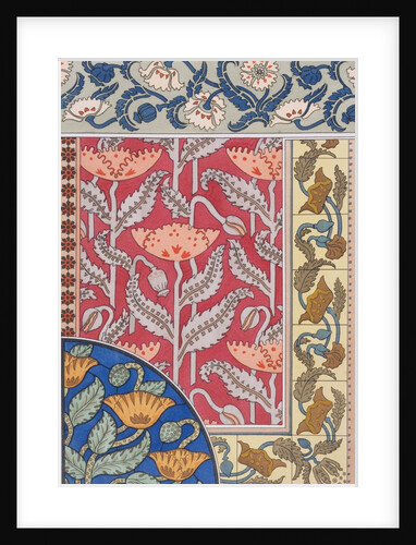 Poppies wallpaper by Eugene Grasset