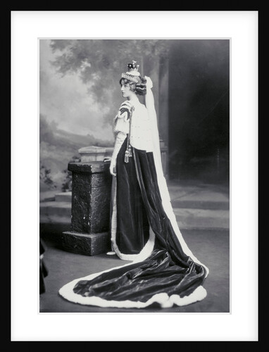 Countess Poulett in Robes for Coronation of the new King George V by Lafayette Portrait Studios