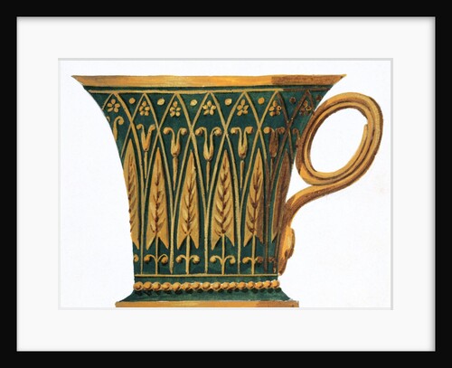Design for a cup, from the Dagoty porcelain manufacture. Paris, France, 1800 by Unknown