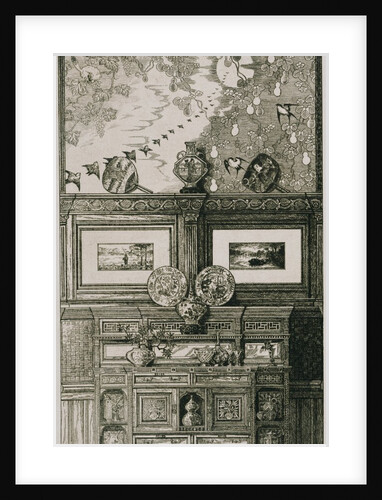Wall Panelling and Display Cabinet by Anonymous