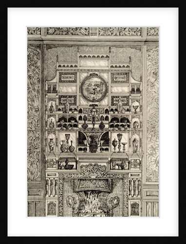 Large fireplace and surround by Anonymous