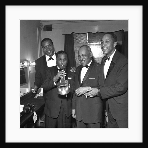 Jazz greats, Ben Webster, Roy Eldridge, Coleman Hawkins and Sonny Stitt by Harry Hammond