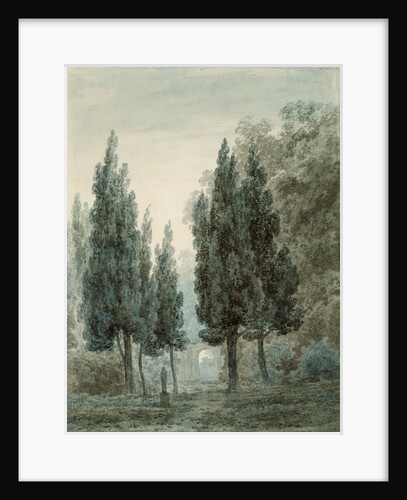 In the Garden of the Villa Pomfili, Rome by John Robert Cozens