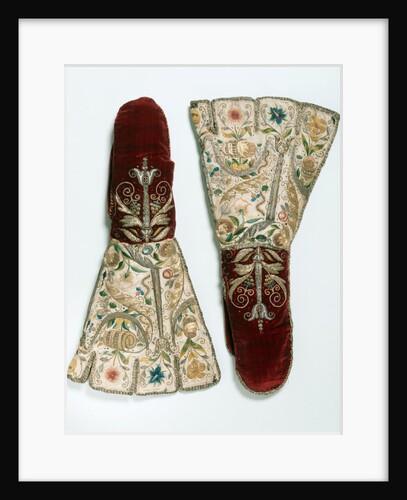 Pair of mittens. England, 1600 by Unknown