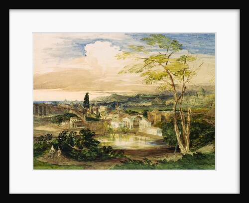 Rome from Borghese Gardens by Samuel Palmer