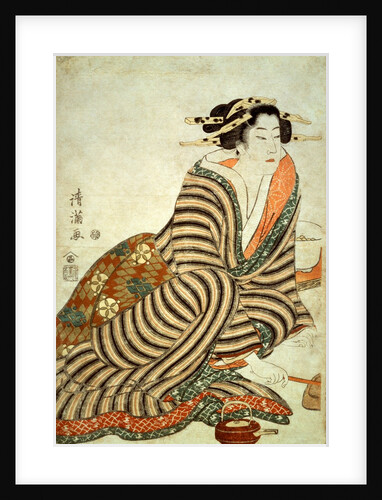 The Angry Drinker by Torii Kiyomitsu II