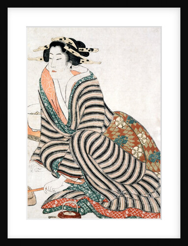 The Angry Drinker by Torii Kiyomitsu II (Kiyomine)
