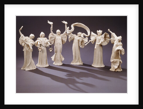 Figures from a table setting. France, 1903-05 by Agathon Léonard