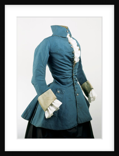 Blue camblet riding jacket. Britain, 1730-50 by Unknown