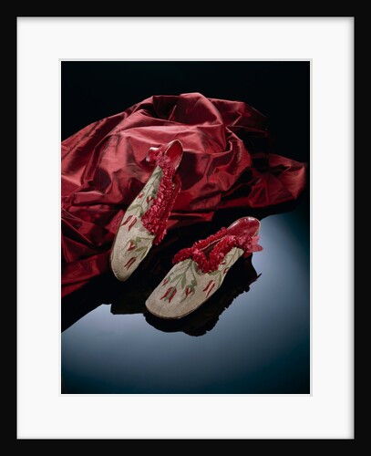 Pair of women's mules. France, late 19th century by Unknown