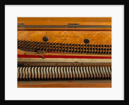 Upright Piano - Detail of célèste inside by Henry W. Batley