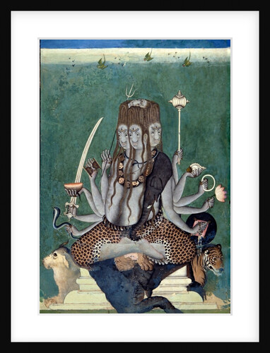 The Five-Faced Shiva. India, mid-18th century by Unknown