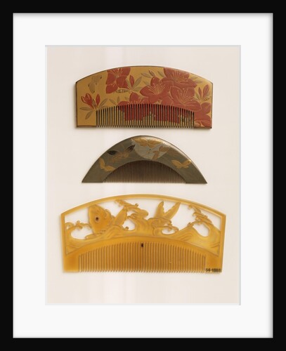 Ornamental hair combs by Unknown