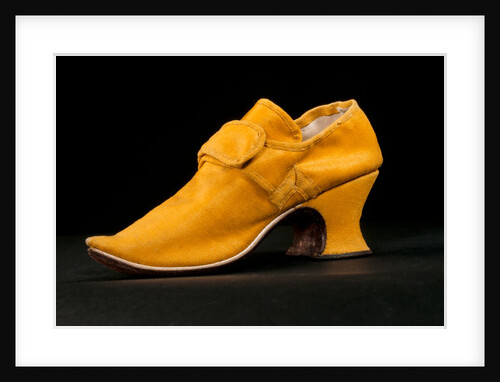 One of a pair of shoes. Norwich, England, c.1720-39 by Unknown