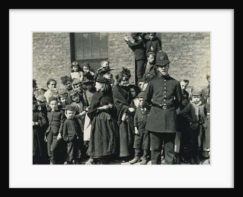 The Crowd Waiting to See a Policeman's Funeral by Unknown