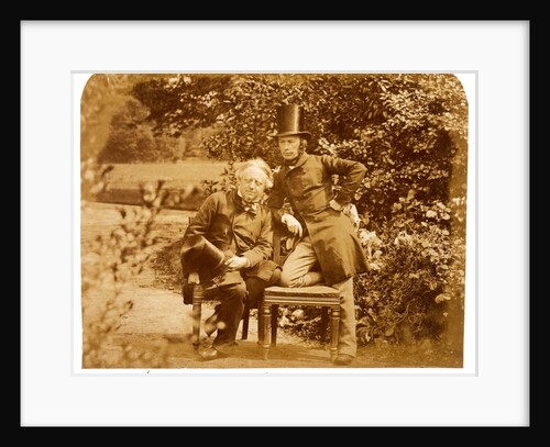 Sir Henry Cole and Richard Redgrave in the garden at Gore House by Charles Thurston Thompson