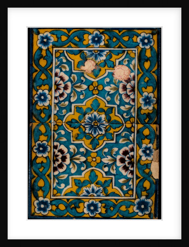 Painted tiles. Jaipur, India, late 19th century by Unknown