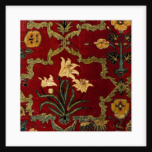 Carpet fragment. Mughal, India, mid-17th century by Unknown