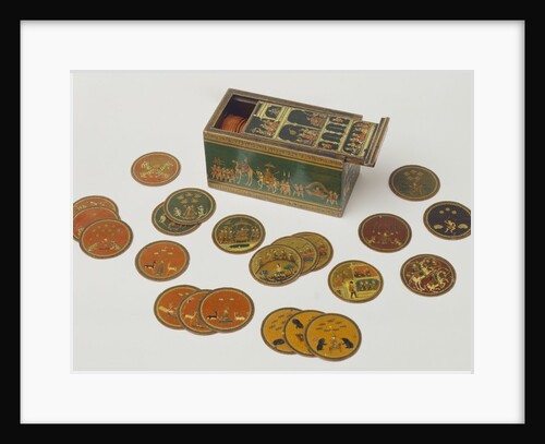 Box with playing cards. Nirmal, Central India, mid-19th century by Unknown