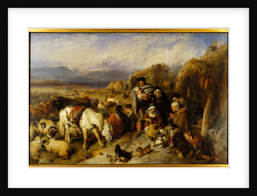 The Drover's Departure, a Scene in the Grampians by Edwin Henry LandseerRA) (Sir