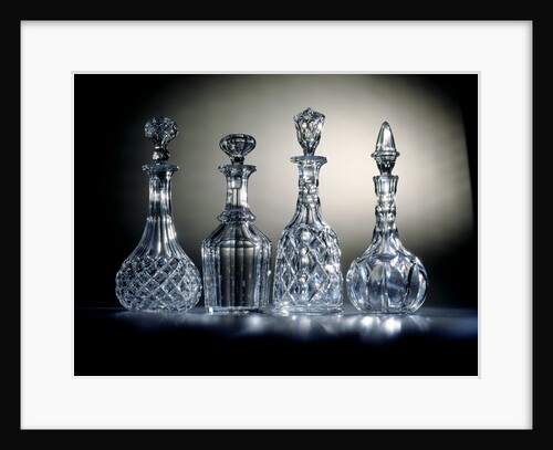 Glass decanters by Unknown