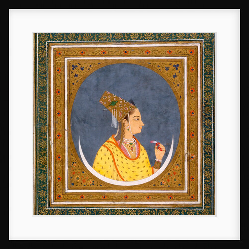 Lady with a lotus petal by Unknown