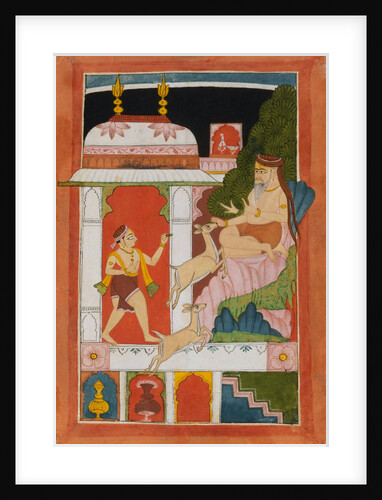 A Yogi with his chela by Unknown