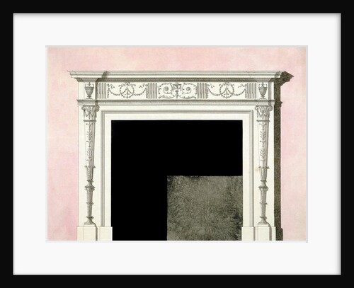 Design for a fireplace by Unknown