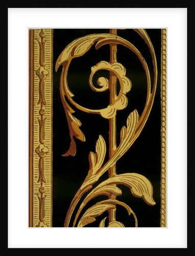 Colour print from flock wallpaper. England, late 19th century by Unknown