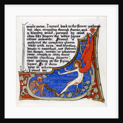 Page from Illuminated Manuscript by Phoebe Traquair