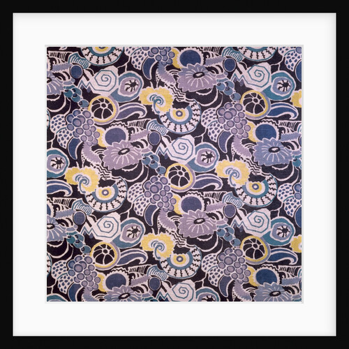 Grapes and flowers dress fabric by George Sheringham