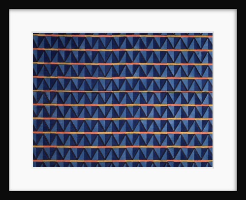 Furnishing fabric with geometric design by Claud Lovat Fraser