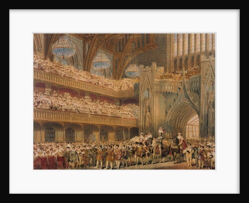 The Champion of England Entering Westminster Hall by Unknown