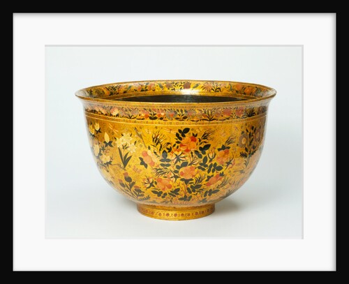 Papier mâché bowl. Kashmir, India, 1910 by Unknown
