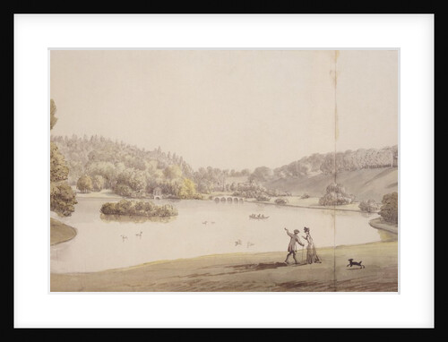 Lake at Stourhead by Coplestone Warre Bampfylde