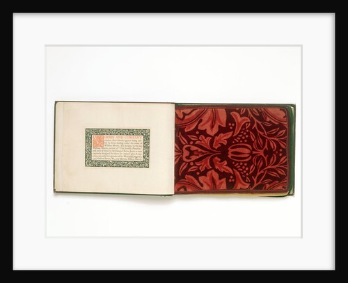 Acanthus page from pattern book of printed velveteens by Unknown