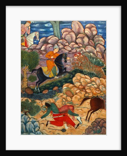 Hamza killing a tiger by Unknown