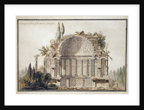 Section of a ruined mausoleum by Sir William Chambers
