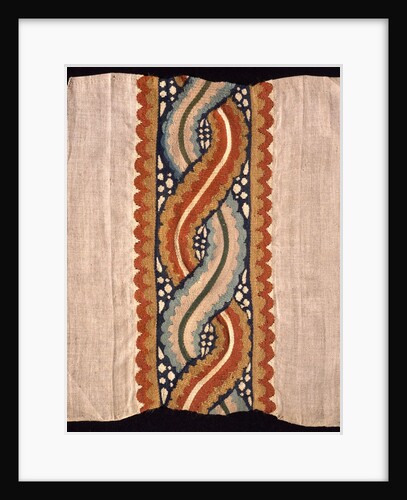 Coptic textile with a double helix design by Morris & Co.