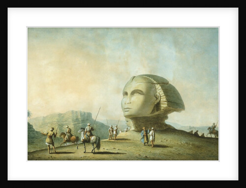 Head of a Sphinx in Egypt by Luigi Mayer