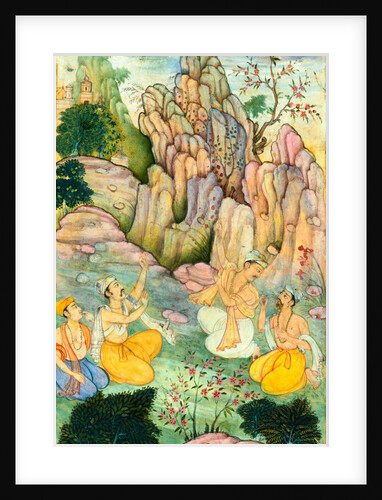 The sage Vyasa accompanied by disciples by Bhanwari Khurd