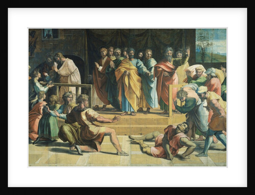 The Death of Ananias by Raphael