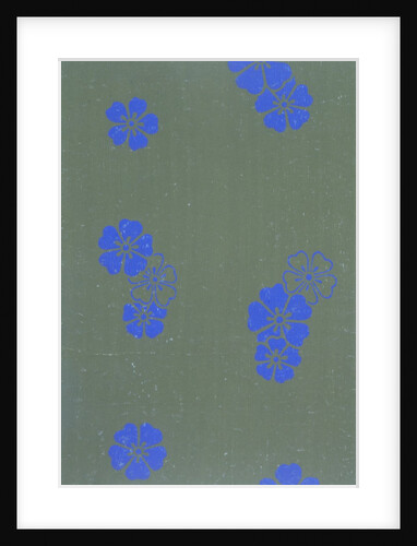 Japanese sliding door paper by Unknown
