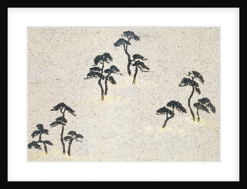 Japanese sliding door paper by Unknown