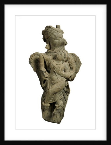 Garuda abducting Queen Kakati. Gandharan,  2nd - 3rd century by Unknown