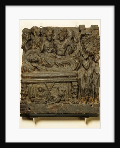 The Parinirvana: The death of the Buddha. Gandhara, 2nd - 3rd century by Unknown