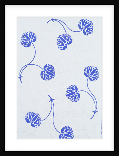 Japanese sliding door paper by Unknown