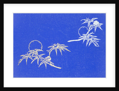 Japanese sliding door paper by Unknown